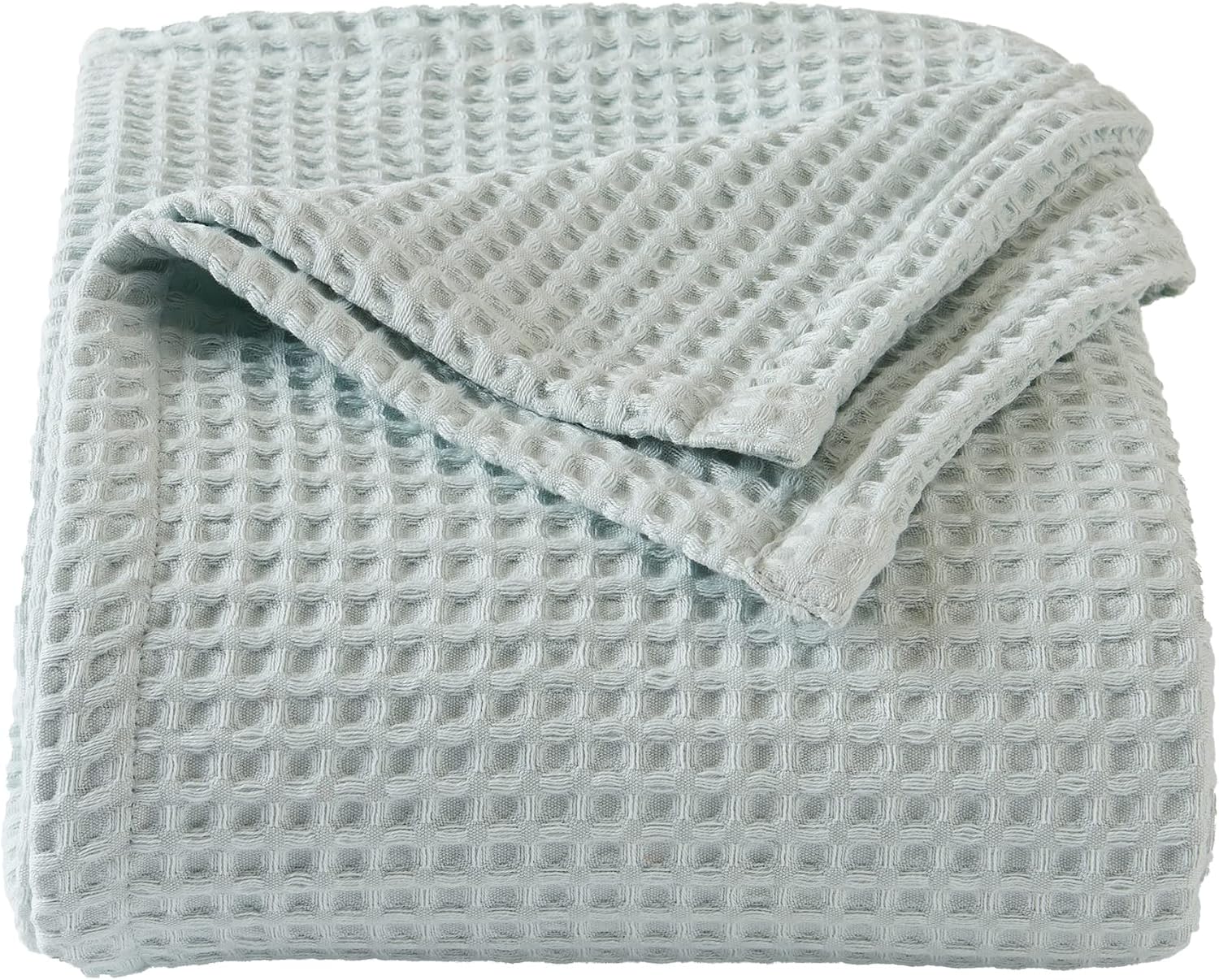 Cotton Waffle-Weave Bed Blanket