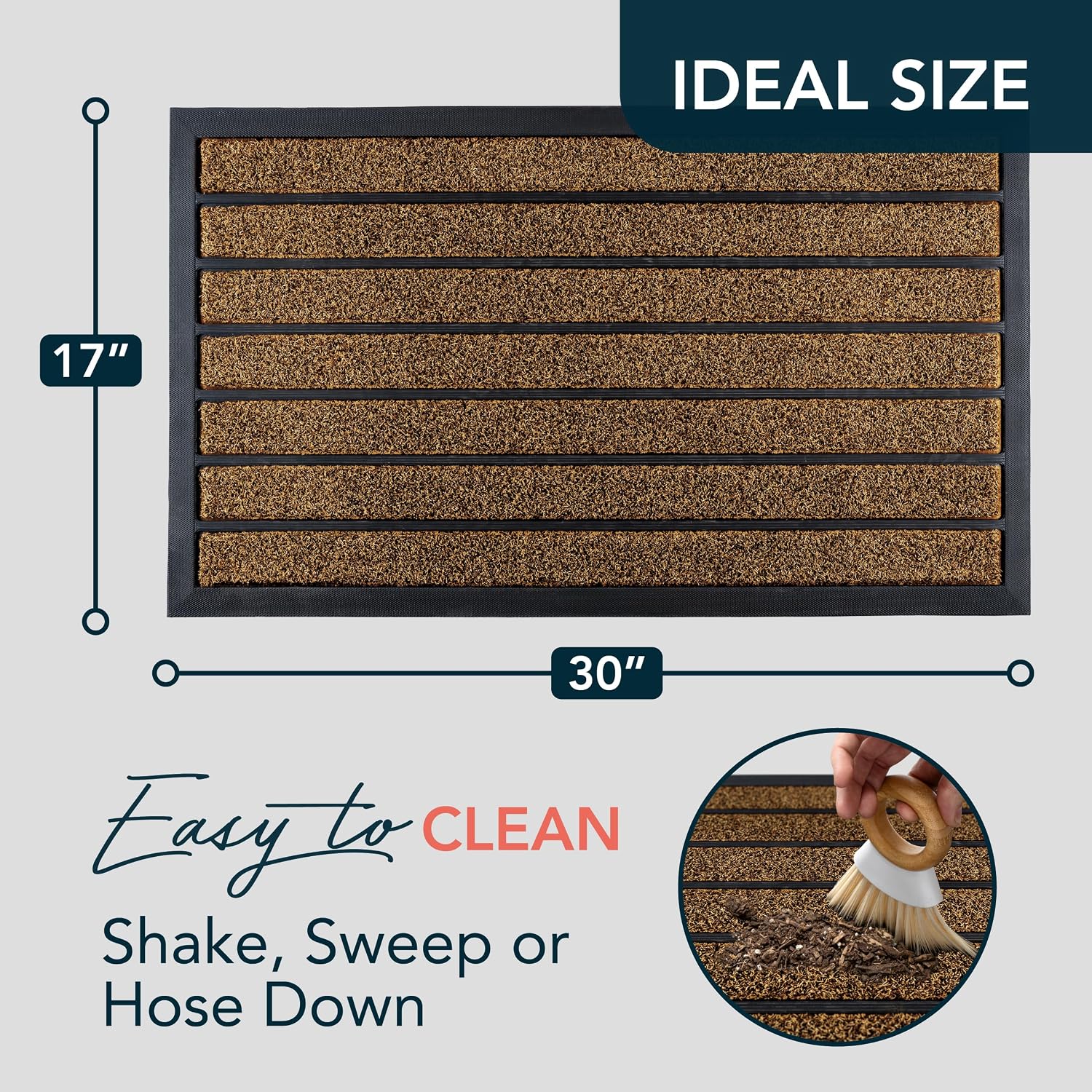 Brown Outdoor Doormat - Hình 2