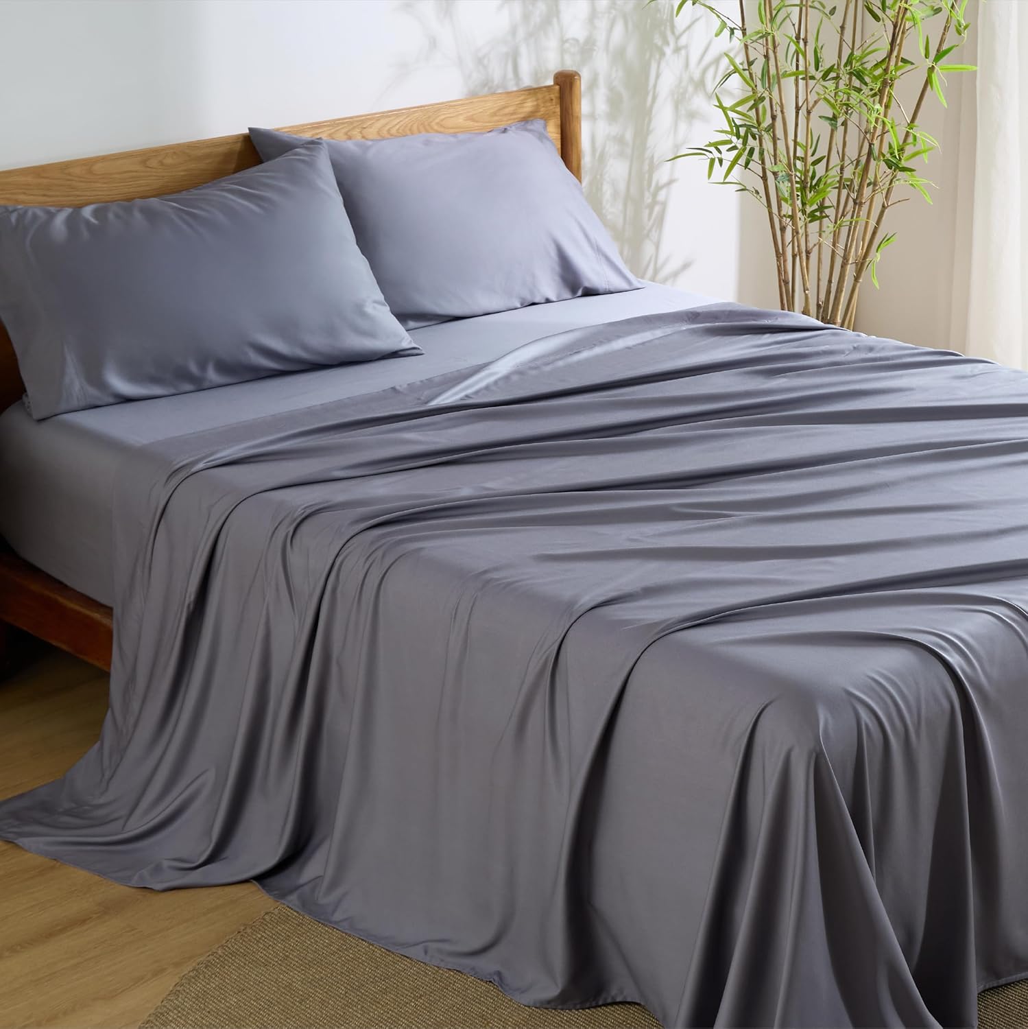 Rayon-from-Bamboo King Sheet Set, Cooling Weave